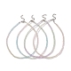 女性用ファセットグラデーションカラーガラスビーズネックレス(NJEW-JN04195)-1