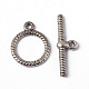 Tibetan Style Alloy Toggle Clasps(X-LF1543Y)-1