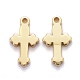 Brass Tiny Cross Charms(KK-Z009-18G)-1