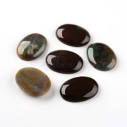 Oval Natural Indian Agate Cabochons, 40x30x8mm(G-I171-30x40mm-12)