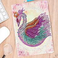 DIY Animal Theme Notebook Diamond Painting Kits, Including A5 Notebook, Resin Rhinestones, Diamond Sticky Pen, Tray Plate and Glue Clay, Peacock Pattern, 207x145mm, 50 pages/book(DIAM-PW0004-111B)