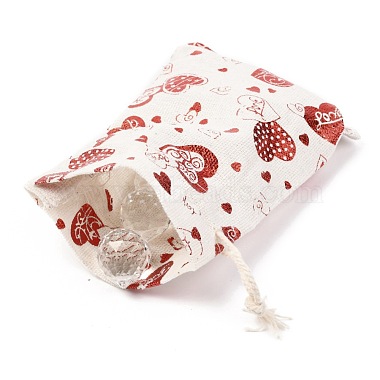 Christmas Theme Cotton Fabric Cloth Bag(ABAG-H104-B03)-3