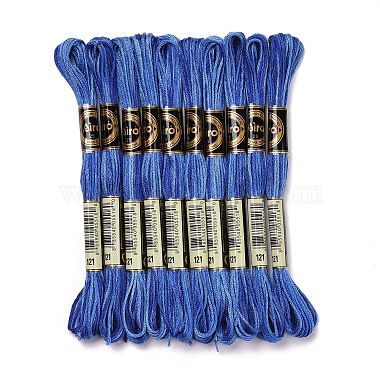 10 かせ 6 層のポリエステル製刺繍フロス(OCOR-K006-A21)-1