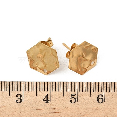 304 Stainless Steel Stud Earring Finding(STAS-V015-31B-G)-3