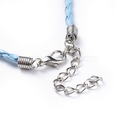 Trendy Braided Imitation Leather Necklace Making(NJEW-S105-010)-4