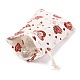 Christmas Theme Cotton Fabric Cloth Bag(ABAG-H104-B03)-3