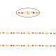 handgefertigte Perlenketten aus Messing(CHC-P011-B03-G)-2