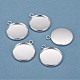 304 Stainless Steel Pendant Cabochon Settings(STAS-F191-14S-F)-1
