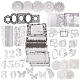 Black & White Lace DIY Scrapbooking Kits(STIC-WH0024-01)-1