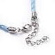 Trendy Braided Imitation Leather Necklace Making(NJEW-S105-010)-4