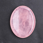 Natural Rose Quartz Massage Stone, Thumb Worry Stone, Pocket Palm Stones, for Relaxing, Pain Relief, Oval, 45x35x8mm(MATO-PW0001-001D)