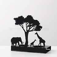 Iron Art Candle Holder, Tree Home Display Decorations, Tree, 120x68x120mm(DJEW-PW0012-063A)