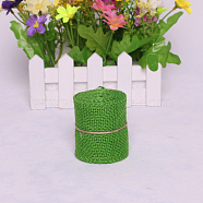 Lace Linen Rolls, Jute Ribbons For Craft Making, Lime Green, 60mm, 2m/roll(DIY-WH0023-09F)