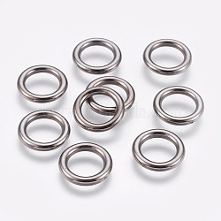 CCB Plastic Linking Rings, Ring, Gunmetal, 15x2~2.5mm, Hole: 10mm(CCB-J035-010B)