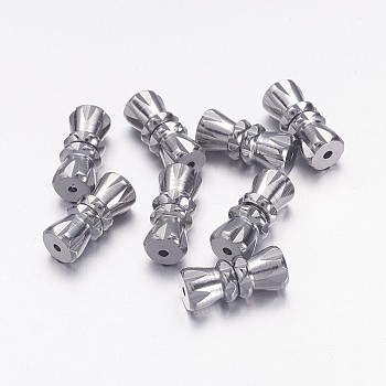 Brass Screw Clasps, Perfect Ending for Your Jewelry, Platinum Color, 12x5mm, Hole: 0.5mm