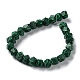 Synthetic Malachite Dyed Star Cut Round Beads Strands(G-M418-C13-01)-3