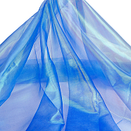 Laser Gauze Fabric, for Stage Show Decoration, Royal Blue, 1500x0.1mm, about 10m/sheet(DIY-WH0308-421D)