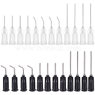 120Pcs 6 Style Plastic Fluid Precision Blunt Needle Dispense Tips, Mixed Color, 26.5~42.5x7.5mm, 20pcs/style(TOOL-BC0002-11)