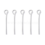 Iron Eye Pin, Cadmium Free & Lead Free, Silver, 20x0.7mm, Hole: 2mm, about 9700pcs/1000g(EPS2.0cm)