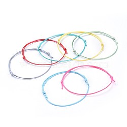 Eco-Friendly Korean Waxed Polyester Cord Bracelet Making, Mixed Color, 10-5/8 inch~11 inch(27~28cm), 1mm(BJEW-JB04256)