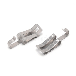 Aluminum Roof De-Icing Cable Clips, Platinum, 44x13x14mm(AJEW-WH0258-034)