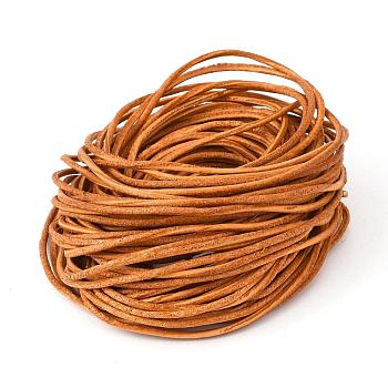 Cowhide Leather Cord, Leather Jewelry Cord, Peru, Size: about 1.5mm in diameter