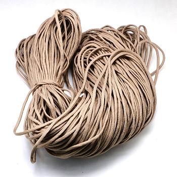 7 Inner Cores Polyester & Spandex Cord Ropes, Solid Color, for Rope Bracelets Making, Camel, 4~5mm, about 109.36 yards(100m)/bundle, 420~500g/bundle