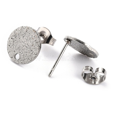 Non-Tarnish 304 Stainless Steel Stud Earring Findings(STAS-O144-01B-P)-3