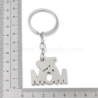 Mother's Day Alloy Enamel Keychains(KEYC-P020-A01)-3
