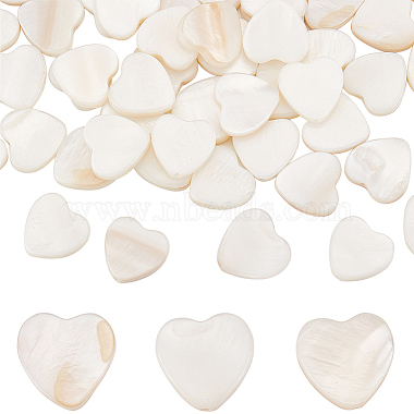 Seashell Color Heart Freshwater Shell Beads