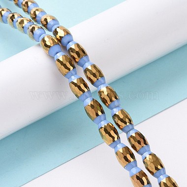 Electroplated Glass Beads Strands(GLAA-P003-D02)-2
