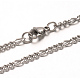 304 Stainless Steel Figaro Chains Necklaces(NJEW-L398-03P)-1