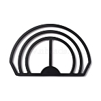 ABS Plastic Hat Brim Benders, Half Round, Black, 148x96x5mm(TOOL-WH0002-72B)