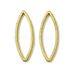 Brass Linking Rings, Cadmium Free & Nickel Free & Lead Free, Horse Eye, Raw(Unplated), 18.5x6.5x1mm, Inner Diameter: 5x16mm(KK-B085-10C-01)