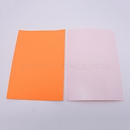 Sponge EVA Sheet Foam Paper Sets, With Adhesive Back, Antiskid, Rectangle, Orange, 30x21x0.1cm(AJEW-WH0017-48G)