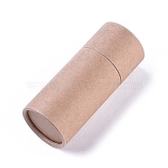 DIY Kraft Paper Packaging Boxes, For Pen Container and Tea Caddy, Tube, BurlyWood, 10.2cm, Capacity: 20ml(X-CBOX-WH0004-06B)