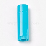 4.5g PP Plastic DIY Empty Lipstick Containers, Lip Gloss Tube, Lip Balm Tube, with Cap, Dark Turquoise, 6.65x2x1.3~1.7cm, Inner Size: 4.8cm(DIY-WH0095-A04)