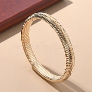 Electrophoresis Iron Bangles for Women, Golden, 3/8 inch(1cm), Inner Diameter: 2-5/8 inch(6.55cm)(BJEW-M057-08G)