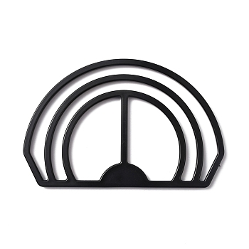 ABS Plastic Hat Brim Benders, Half Round, Black, 148x96x5mm