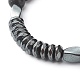 Energy Power Cross Beads Stretch Bracelets Set for Men Women(BJEW-JB06891)-7