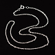 Ожерелья из латуни с серебряным покрытием(X-SW028-S)-1