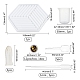 Полые шестиугольные коврики для чашки diy силиконовые Молды(DIY-OC0003-13)-4