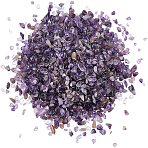 Natural Amethyst Chips Beads, No Hole/Undrilled, 5~8mm, 300g/bag(G-GA0001-19)