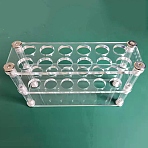 Acrylic Multi-Use Colorimetrical Cylinder Tube Display Racks, 12-Hole 25ML Test Tube Display Stands, Lab Supplies, Rectangle, Clear, 180x60x85mm(AJEW-WH0258-608)