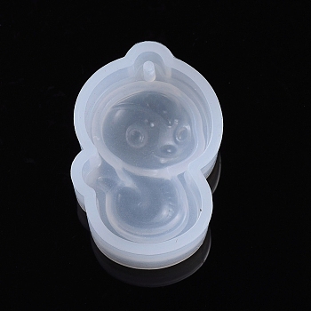 Chinese Zodiac Pendant Silicone Molds, Resin Casting Molds, For UV Resin, Epoxy Resin Jewelry Making, Snake, 31x20.5x10.5mm, Inner Size: 28x17mm