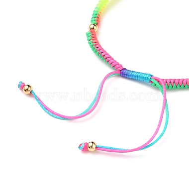 Плетеный браслет из нейлонового шнура(AJEW-JB00764-05)-3