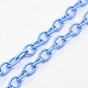 Cornflower Blue Color Handmade Silk Cable Chains Loop(X-EC-A001-23)-1