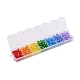 350Pcs 7 Style Baking Paint & Electroplate Glass Beads(EGLA-YW0001-18)-3