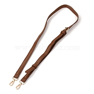 PU Leather Bag Strap, with Alloy Swivel Clasps, Bag Replacement Accessories, Dark Brown, 133x1.85x0.25cm(FIND-G010-D03)