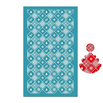 Rectangle Polyester Screen Printing Stencil, for Painting on Wood, DIY Decoration T-Shirt Fabric, Flower, 15x9cm